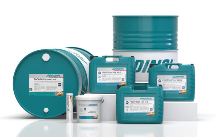 ADDINOL FoodProof tootesari: ketiõlid, transmissiooniõlid, hüdroõlid, kompressoriõlid, määrded ja aerosoolid kasutamiseks toiduainetööstuses